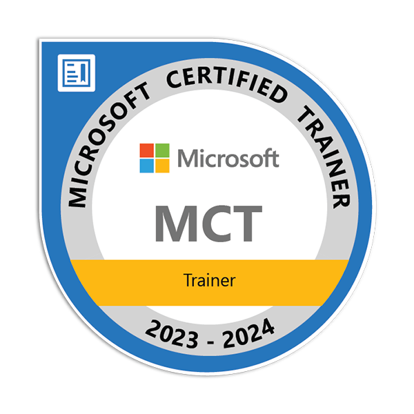 Microsoft Certified Trainer Badge 2023-2024
